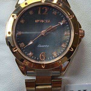 Invicta Gold and Black Women's Watch
